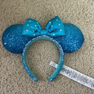 Disney Parks Sparkly Blue Ear Headband